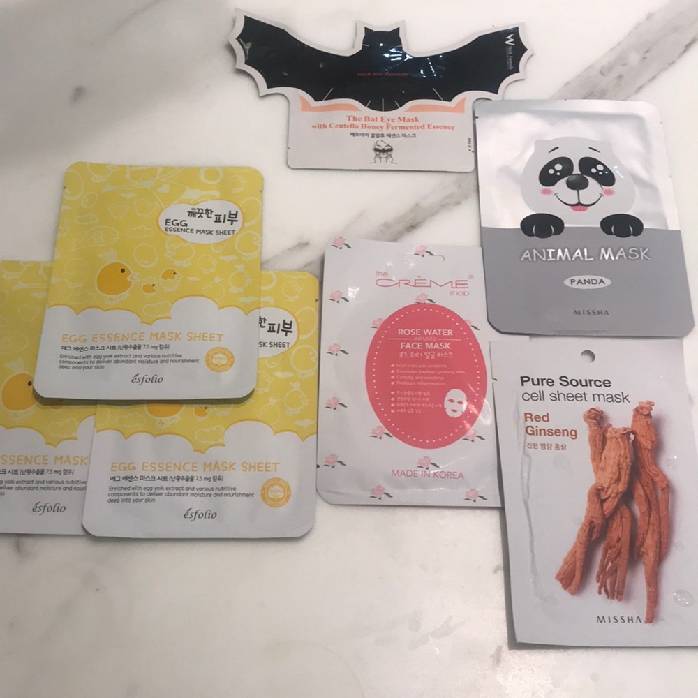 K-Beauty Sheet Masks 🎭 (set of 7)